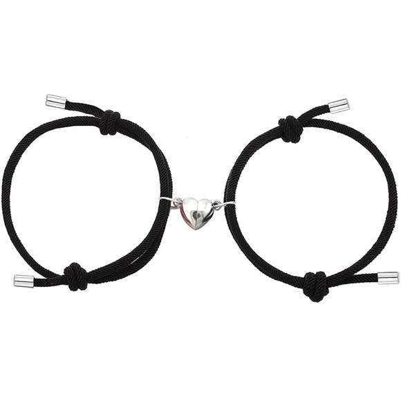 5for$10 Couples Bracelets Matching Bracelets for Couples, Heart Bracelets 2Pc - Picture 2 of 7